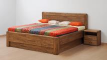 Enya manželská postel s úložným prostorem, čelo plné. Na výběr mnoho barevných odstínů. Kvalitní zpracování. Český výrobek.