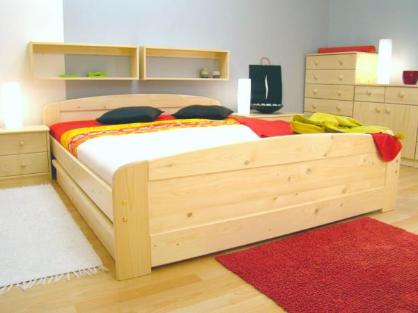 Pavla-N postel, Doremi zásuvka boční – masivní smrk.