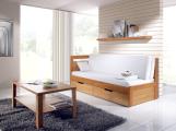 Rozkládací postel Klasik, lamino Rozkládací pohovka Klasik s úložným prostorem. Rozkládací postel pro každodenní spaní, kvalitní zpracování. Český výrobek.