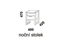 Noční stolek Rhino, masivní smrk, rozměry Noční stolek Rhino z masivu, se šuplíkem a nikou. Rozměrový nákres. Provedení: masivní smrk. Kvalitní zpracování. Česká výroba.