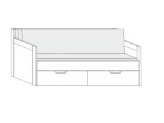 Rozkládací postel Klasik P-P Rozkládací postel Klasik P-P