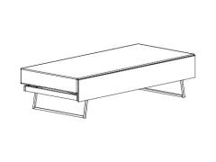 Přistýlka Line, výklopná, lamino Přistýlka Line, výklopná, lamino